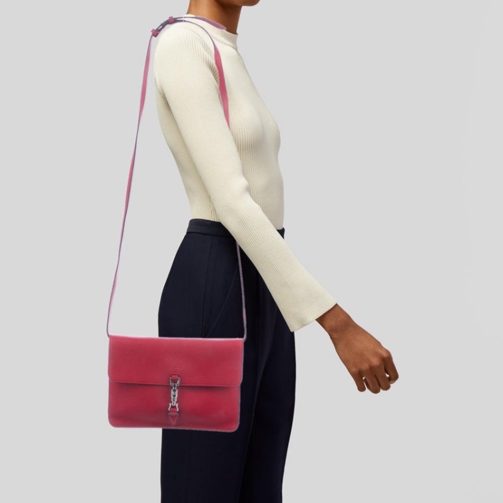 Gucci Jackie Soft Convertible Mini Bag Red - Picture 14 of 14